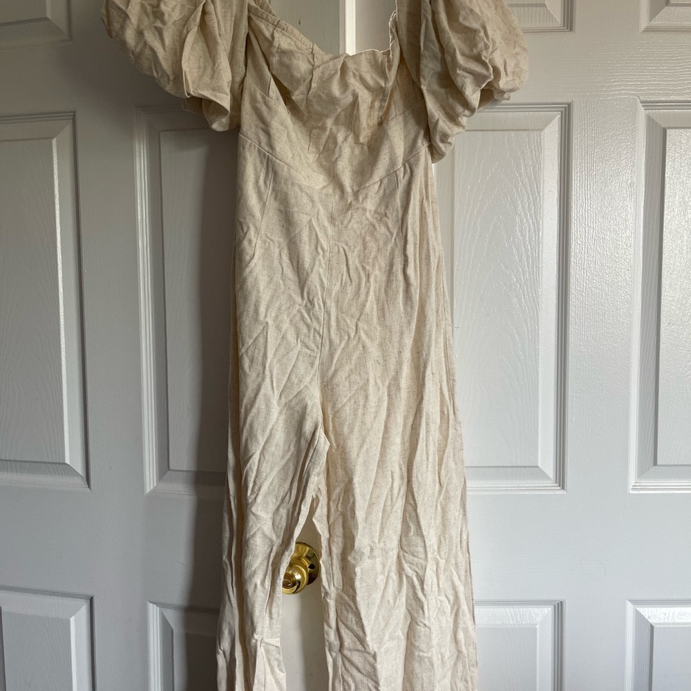Commense Cream Jumpsuit small